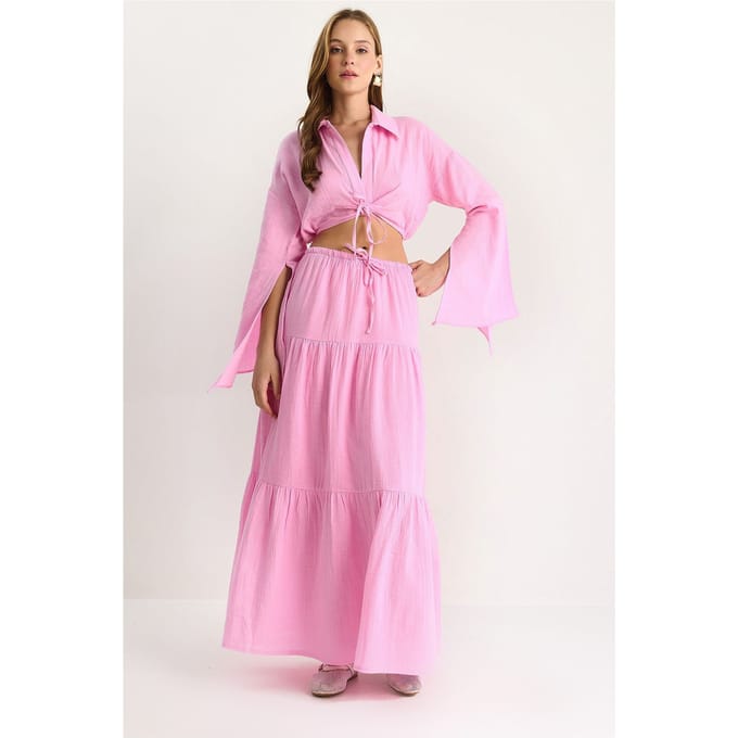 Girlie Shirt-Jurk Twee-Delige Set