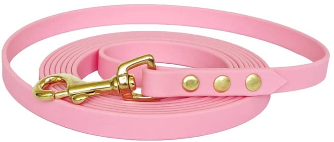 Hondenriem - BioThane® - Lichtroze - 10 meter - 13mm - Kleine hond