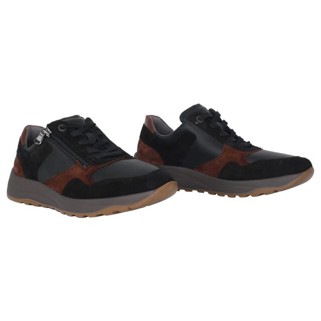 Waldläufer K-John - heren sneaker - Zwart - maat 40 (EU) 6.5 (UK)