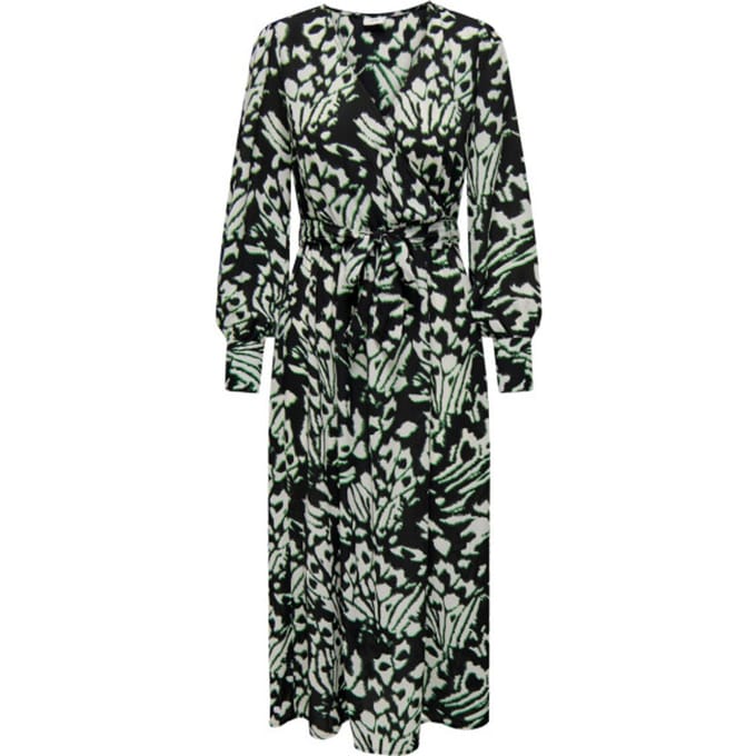 JDY - JDYLESLEY L/S MIDI WRAP DRESS WVN - Dames - Maxi jurken
