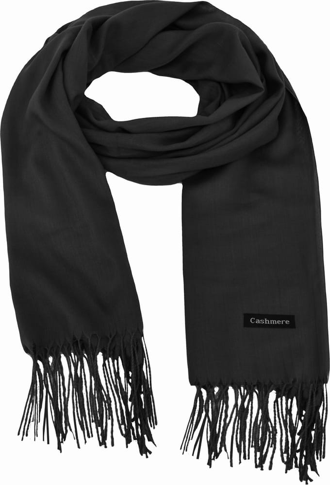 Pashmina Sjaal - Zwart | Polyester | 180 x 70 cm | Fashion Favorite