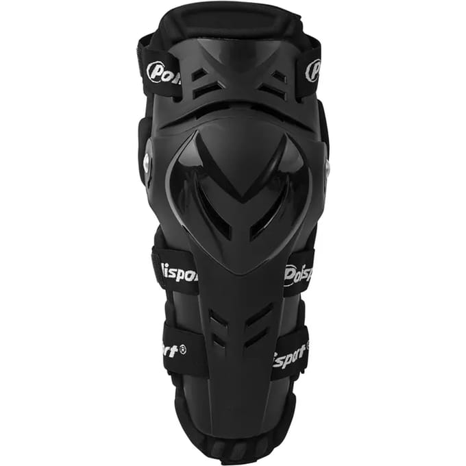 Polisport Devil Knie en Scheen Beschermer - Volwassen - Zwart