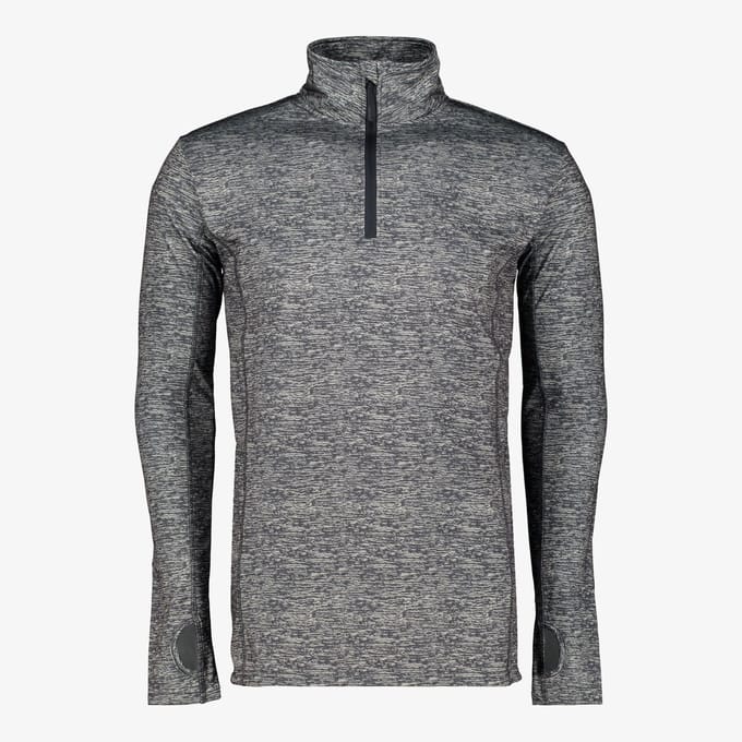 Mountain Peak heren thermoshirt met rits grijs - Maat S