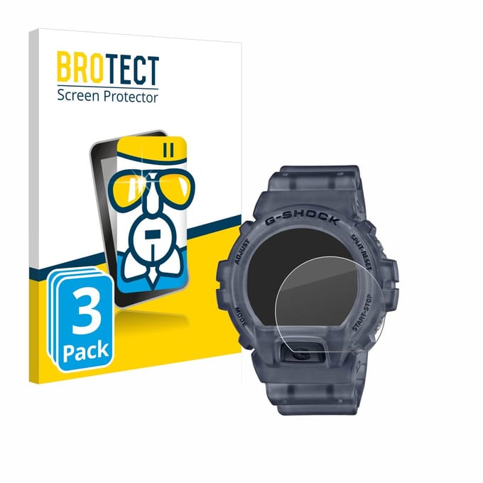 Screenprotector 3 Stuks voor Casio G-Shock DW-6900 Beschermglas transparant