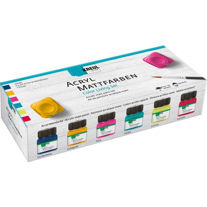 Kreul Matt Living Acrylic Paint Set 6x20 ml