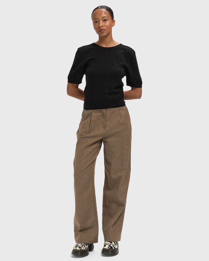 Sheer Cotton Back Tie Top