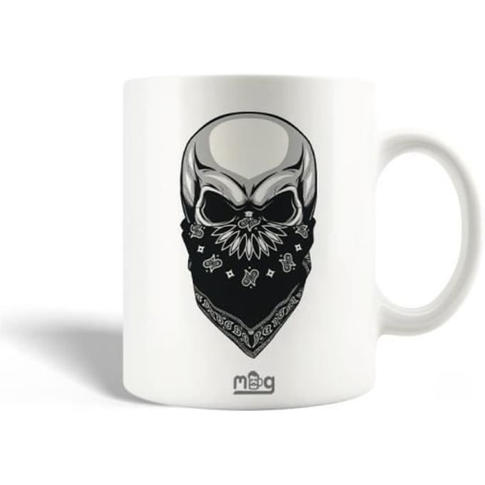 Mug - MANIACASE - Tete de mort Masque Noir - Céramique - 30cl - Compatible lave-vaisselle