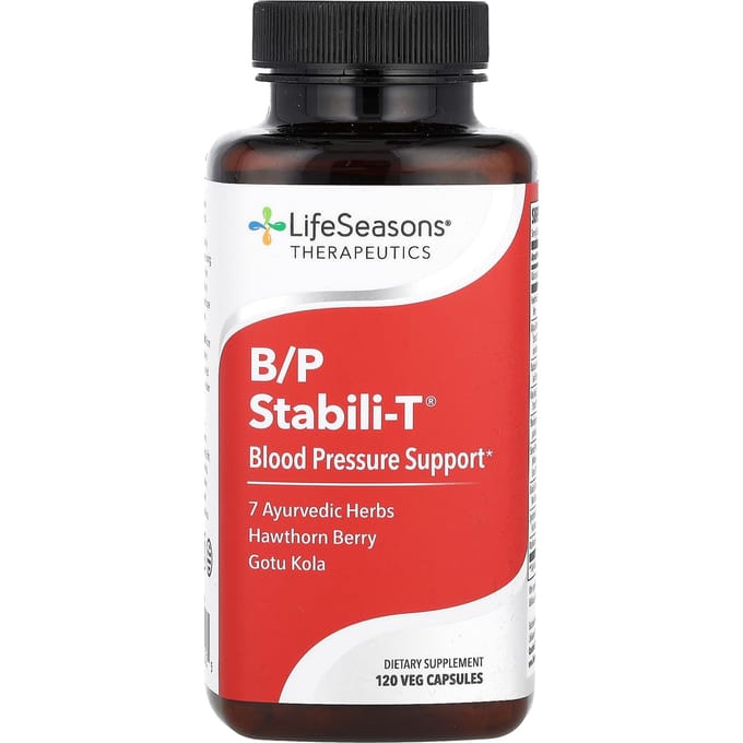 B/P Stabili-T®, Soutien de la pression artérielle, 120 Capsules Végétales