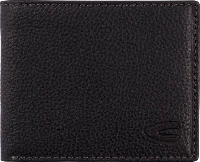 camel active Leren Portemonnee Macau Jeans Wallet Black Zwart