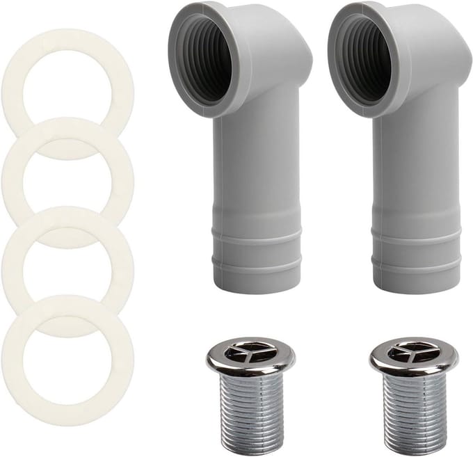 Wastafeloverloopafdekking, Diameter 29 mm, Ronde Overloop, Spoelbak, Ring voor Keramische Gootsteen, Afdichting, Overloop Badkuip, 2 Stuks