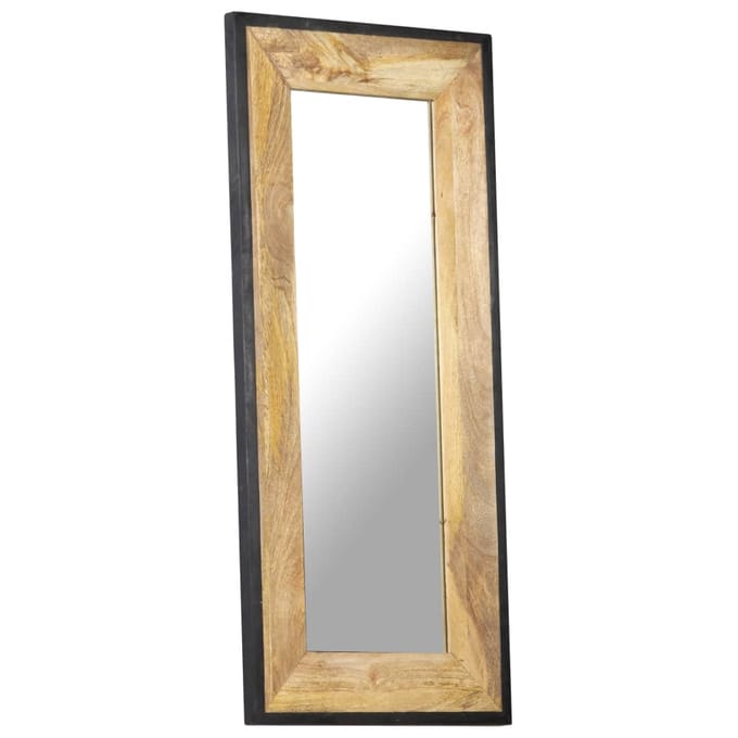vidaXL - Spiegel - 110x50 - cm - massief - mangohout
