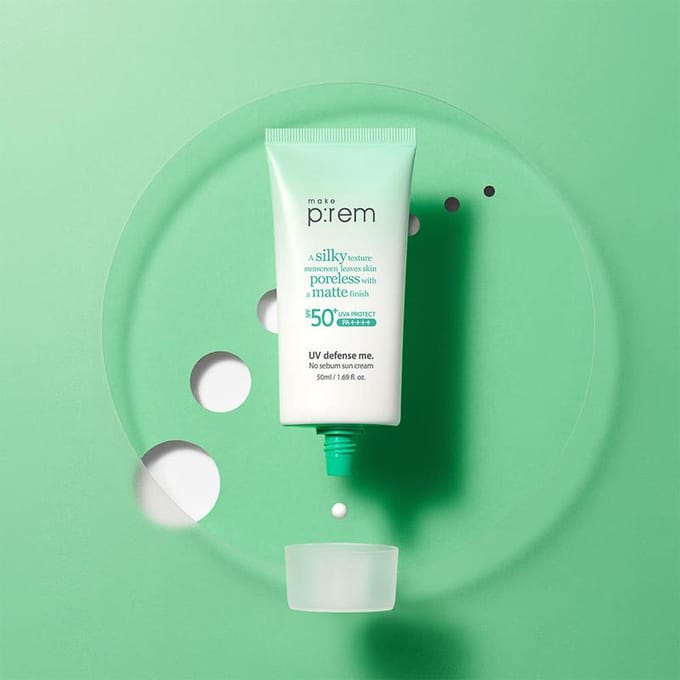 [maak blz:rem] UV-verdediging mij. No Sebum Zonnecrème SPF 50+ PA++++ 50ml white