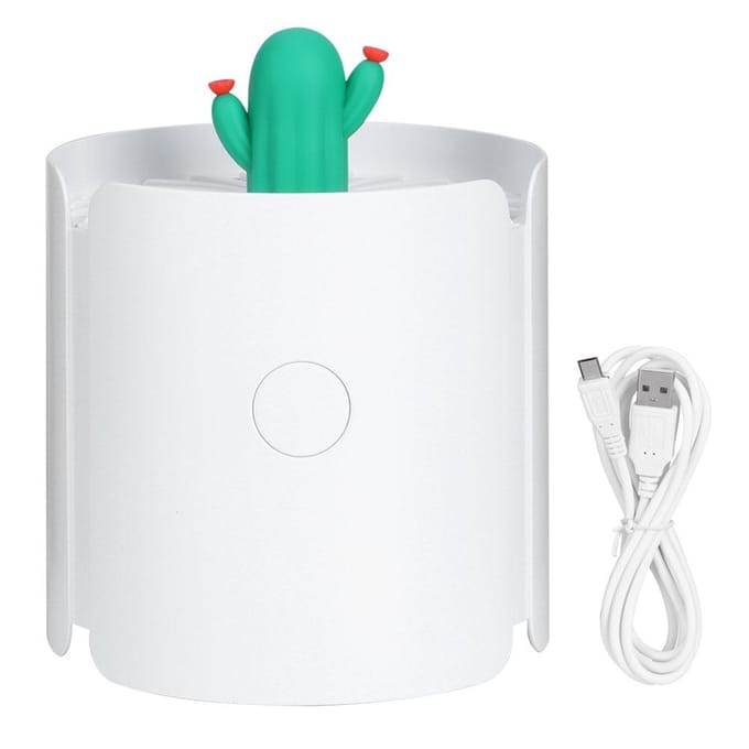 USB Mute LED Muggenlamp Draagbare Muggenverjager Insectenvanger UV-licht Huis white