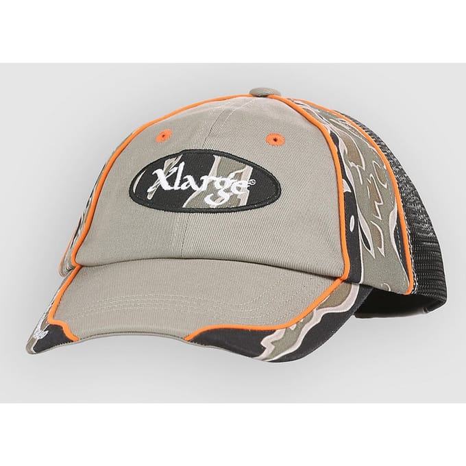 XLARGE Red Head Hybrid 6Panel Cap grijs