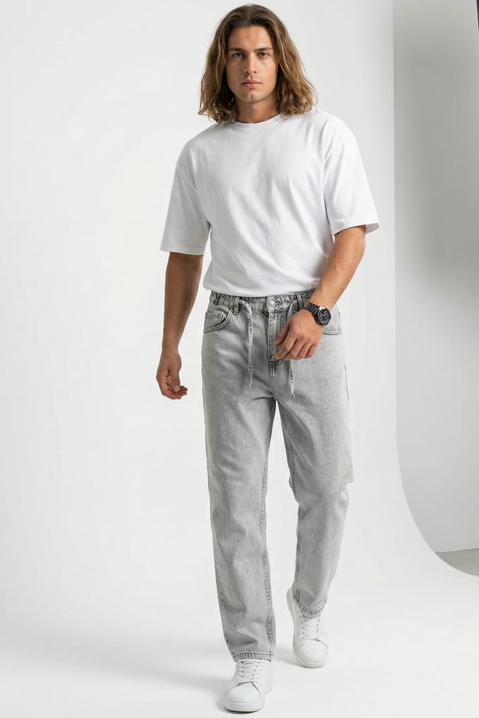 Relaxed Fit Denim Broek