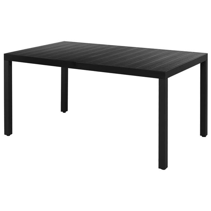 vidaXL - 5-delige - Tuinset - PVC-rattan - zwart