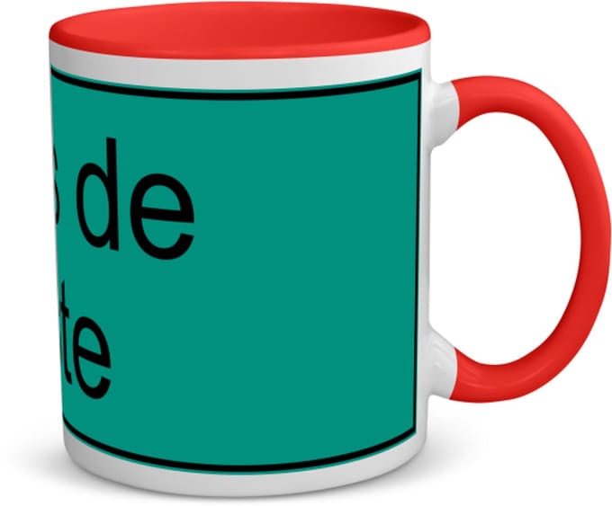 Akyol - rikkers koffiemok - theemok - rood - 420 - test - test - 350 ML inhoud