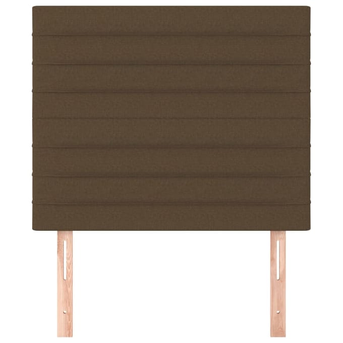 vidaXL - Hoofdbord - donkerbruin - 100x5x118/128 - cm - Stof