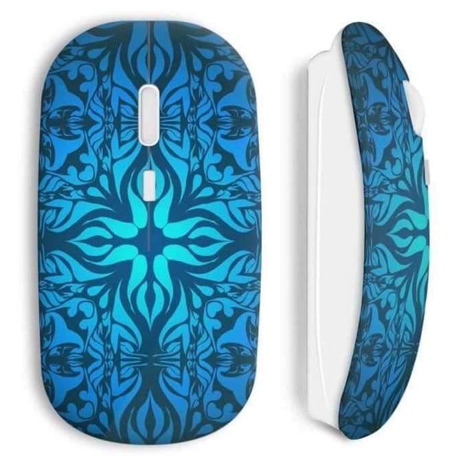 Souris sans fil - MANIACASE - Blue style effects - Clé USB incluse - Compatible Mac et PC - Wi-Fi