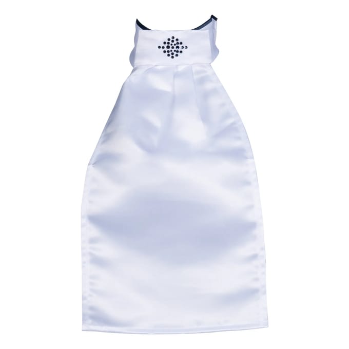 HKM plastron Maja - wit/donkerblauw - one size