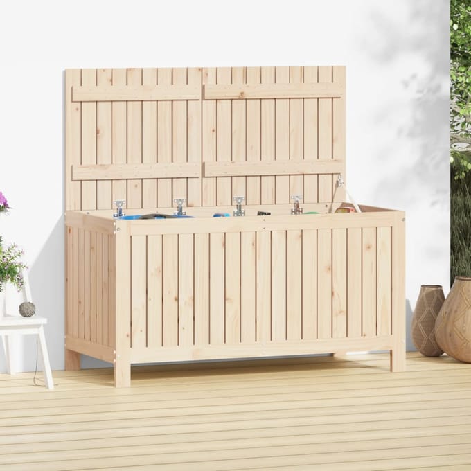 vidaXL - Tuinbox - 121x55x64 - cm - massief - grenenhout