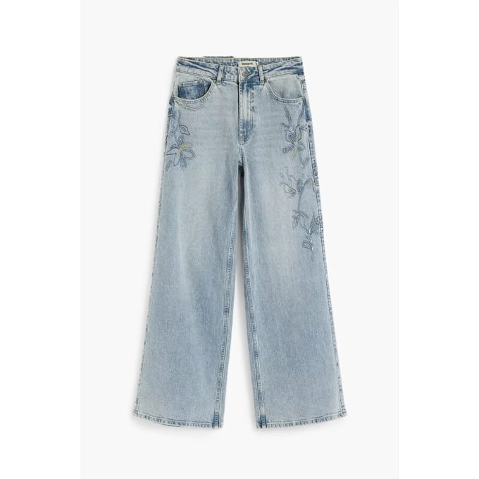 Dames Wide Leg Jeans Desigual Fairy