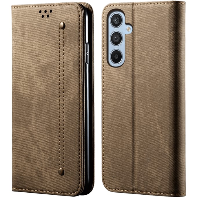 CaseBody Samsung Galaxy S25 Plus Denim Bookcase Bruin