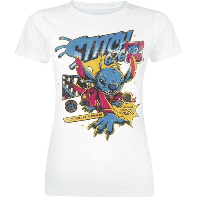 Lilo & Stitch - Disney T-shirt - Stitch 626 Comic - S tot XXL - voor Vrouwen - wit