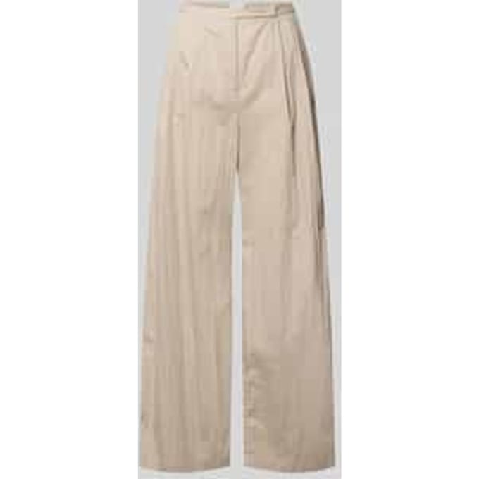 chino met knoopsluiting en draperieën
