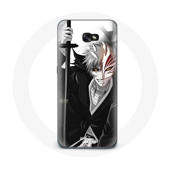 Coque - Samsung - Galaxy A3 2017 - Souple - Noir - Bleach manga Ichigo Kurosaki épée