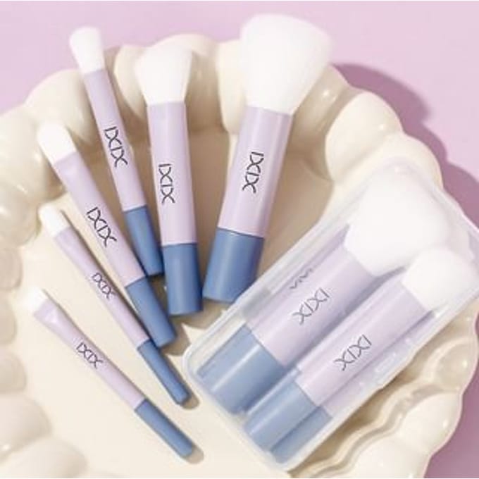 xixi - Set of six: Portable Mini Make Up Brush #Set of 6