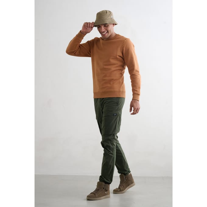 JC Rags Sweater Almond Taille: 3XL | Pulls Outlet | Homme | Marron