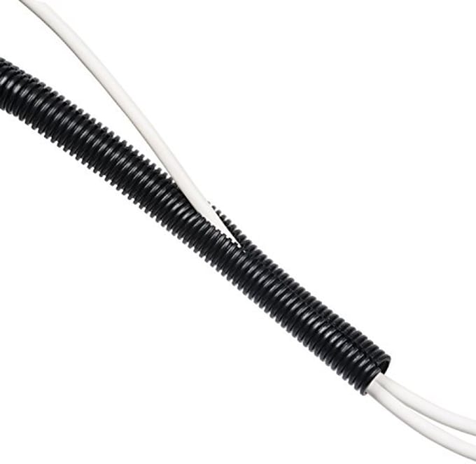Flexibele kabelbuis voor Kabelbeheer - 1,1 meter Zwart 25 mm