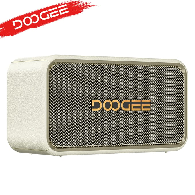 DOOGEE Field Pulse: draagbare mini Bluetooth-speaker, IP67 waterdicht, ideaal voor buitengebruik, kamperen en feestjes.