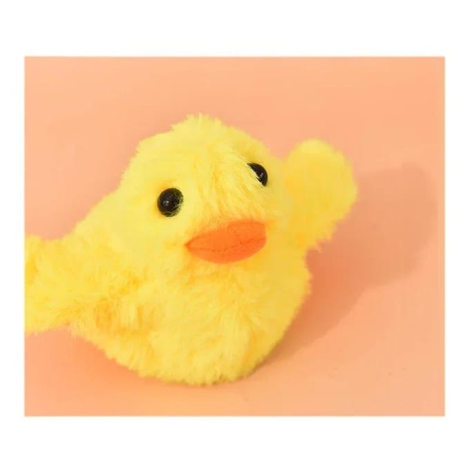 Canard flottant pour chat, jouet électrique interactif en peluche lavable avec capteur de vibrations à l'herbe à chat yellow