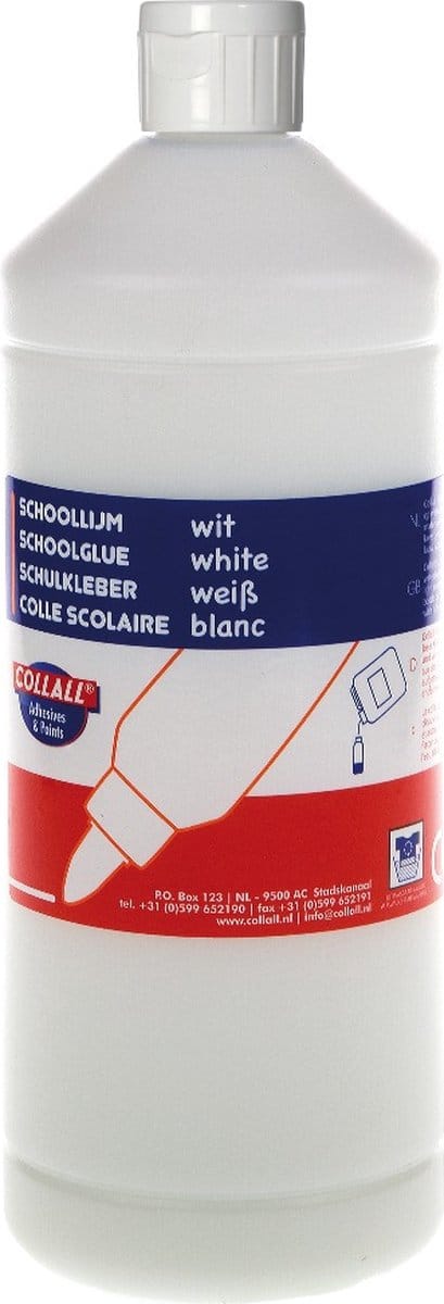 Schoollijm Wit 1000ml in Fles (1 st.)