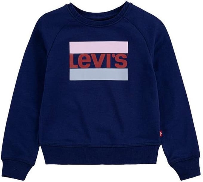 Levi's meisjes BATWING CREWNECK trui MEDIEVAL BLUE