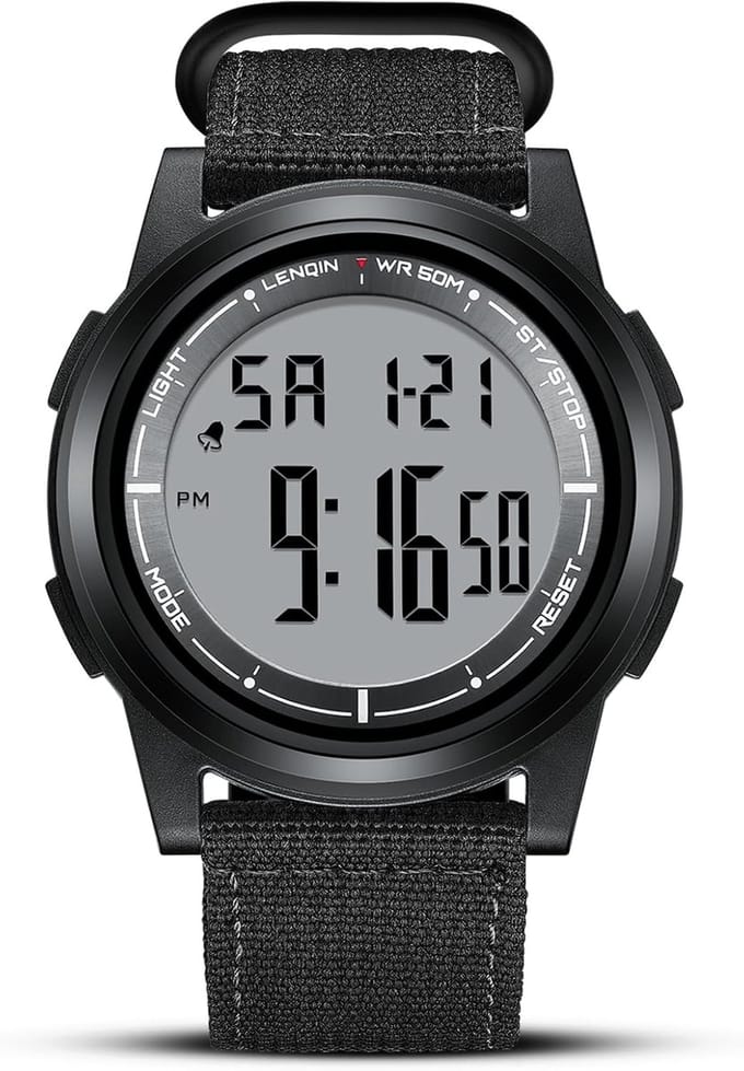 Herenhorloge Analog Quartz 30M Waterdicht met Datum