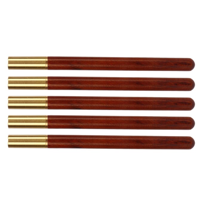 5 Stuks Markeermes Krassen Etsen Krasser Graveerpen Gereedschapsset Kit voor Houtbewerking brown