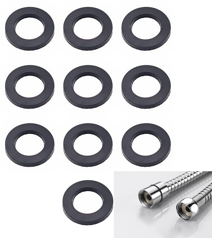 Dailygoods- Douchekopringen 10 stuks - Doucheslangafdichtingsringen