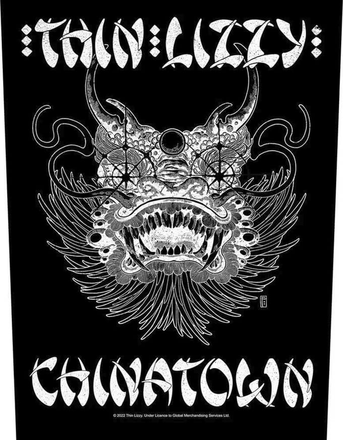 Thin Lizzy - Chinatown Rugpatch - Zwart