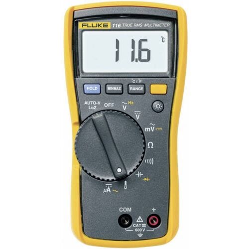 Fluke 116 Multimeter Digitaal CAT III 600 V Weergave (counts): 6000