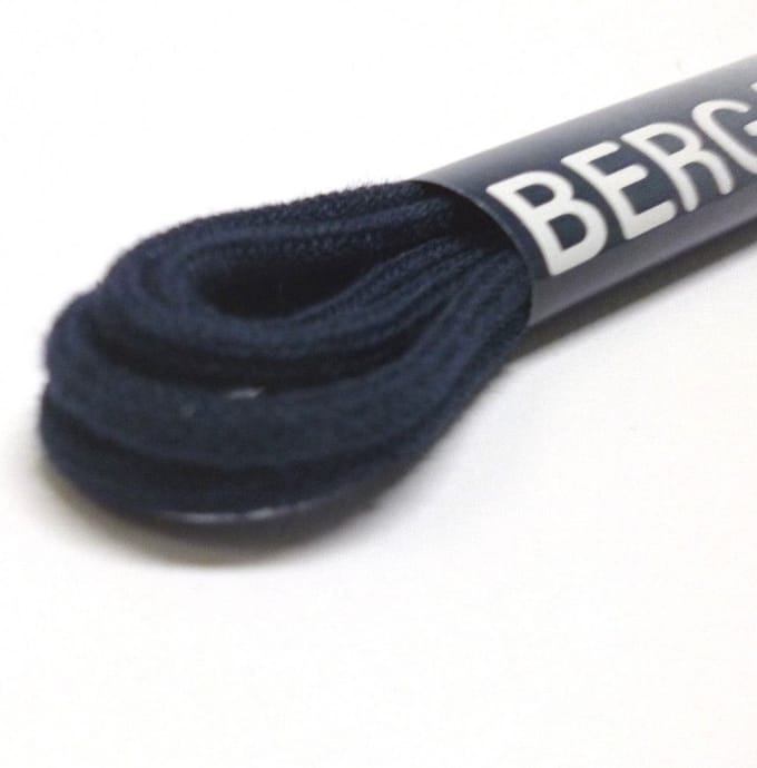 2.5 mm x 75 cm Dunne ronde veter Donkerblauw 8820