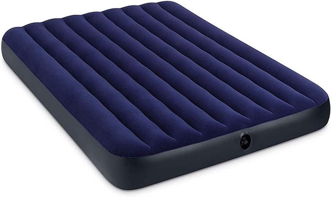 Classic Downy luchtbed - Queen - 152 x 203 x 22 cm - Blauw met elektrische pomp