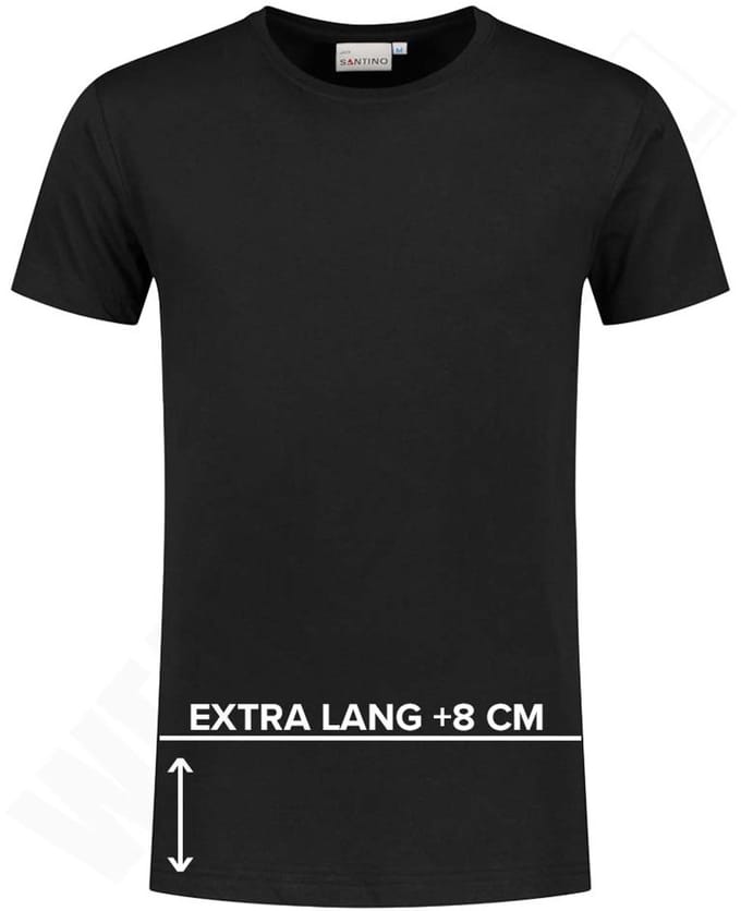 Santino T-shirt extra lang Jace plus