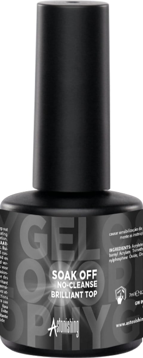 Astonishing Gelosophy Soak Off No-Cleanse Brilliant Top - 7ml