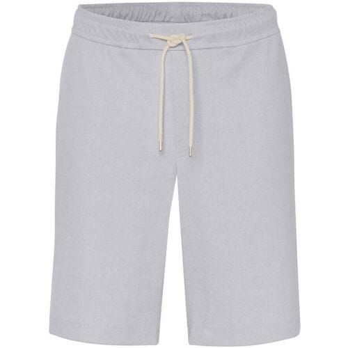 Desoto Bermuda Uni Color Drawstring Short Oxford Grijs / male