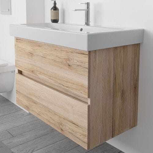 Megabad Profi Collection Vanity unit 2 drawers with soft closing, 85 x 57.2 x 45.5 cm HMW9056003SEIN090