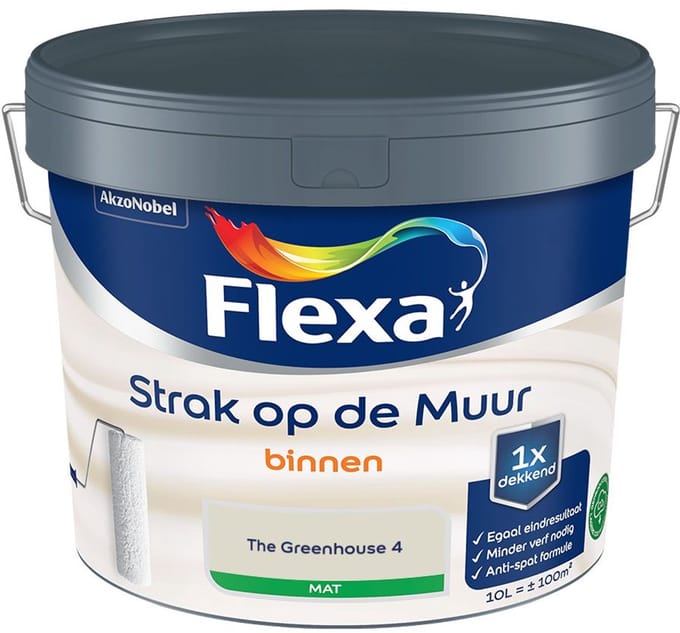 Flexa - Strak Op De Muur Binnen Mat - The Greenhouse 4 - Mengverf - 10 L