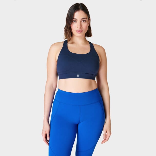 Sweaty Betty Power Medium Support Sports Bra BLAUW - Maat S
